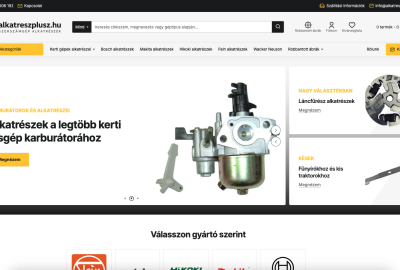 alkatreszplusz.hu Webshop Refurbishment on OpenCart 3 and Journal 3.2