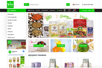 OpenCart webstore renovation for Biocity webstore