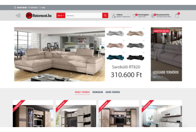 OpenCart furniture webstore renovation for butormost.hu