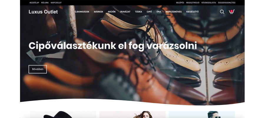 New OpenCart webshop development for Luxusoutlet