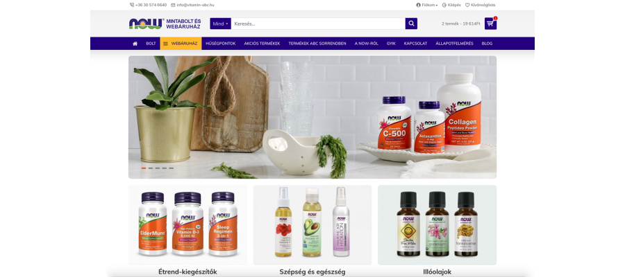 OpenCart webstore update and renovation for Vitamin ABC